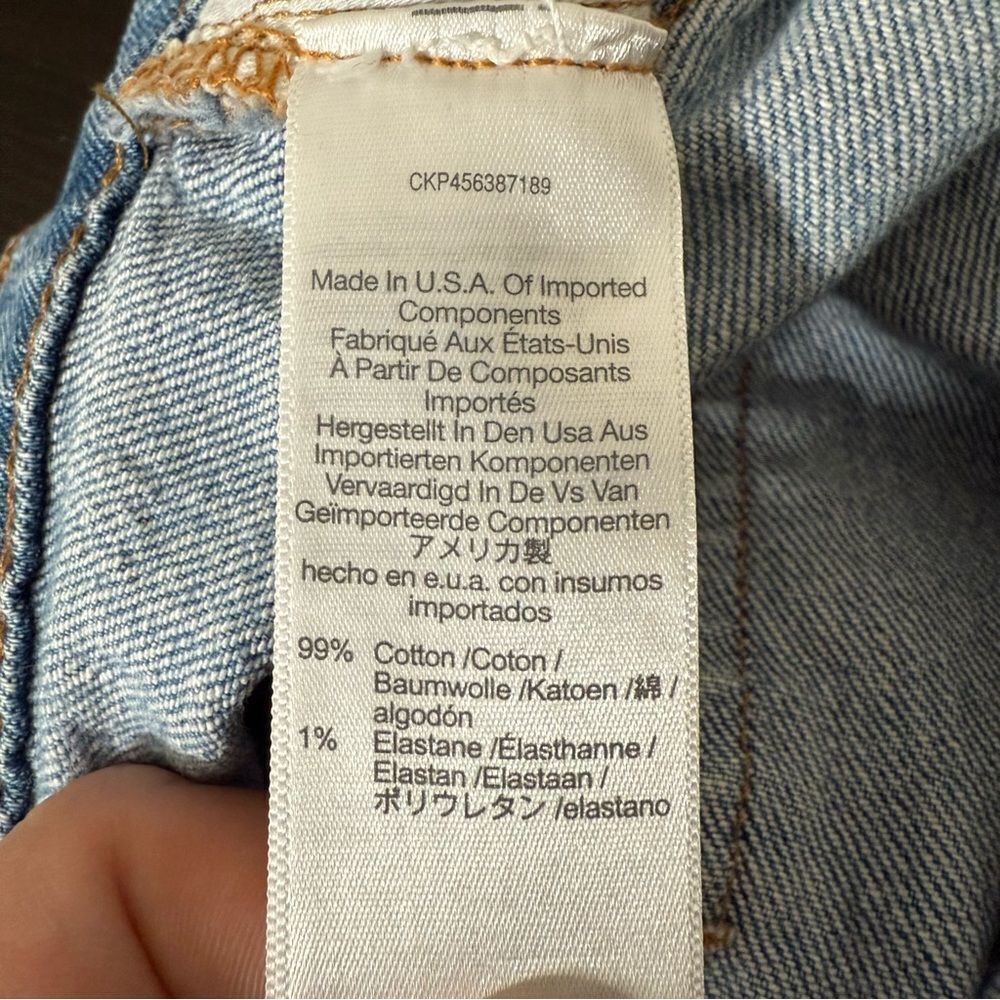 Madewell The Perfect Vintage Jeans Womens 25 Blue Straight Leg Denim Stretch - Picture 10 of 13